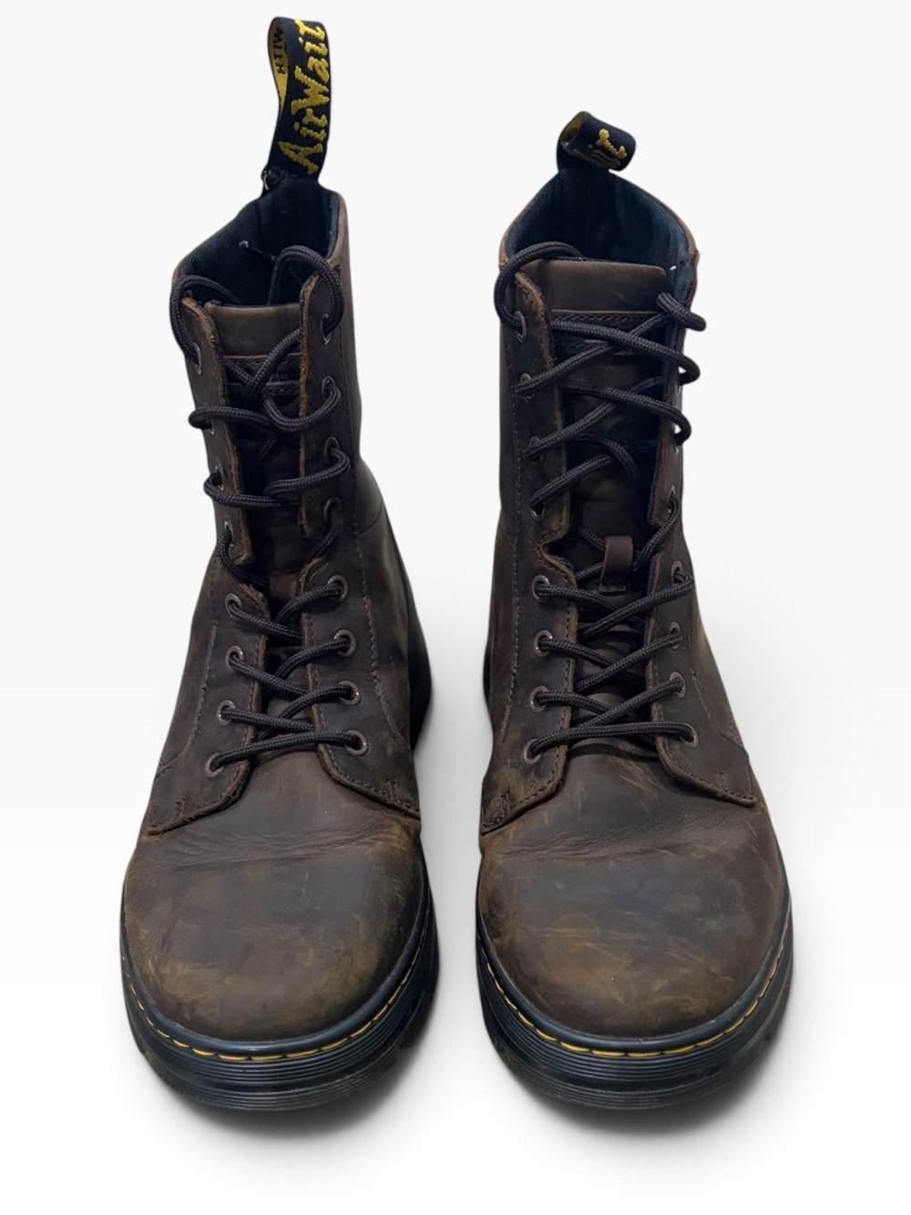 Dr. Martens Combs Leather Boots Dark Brown US 12
